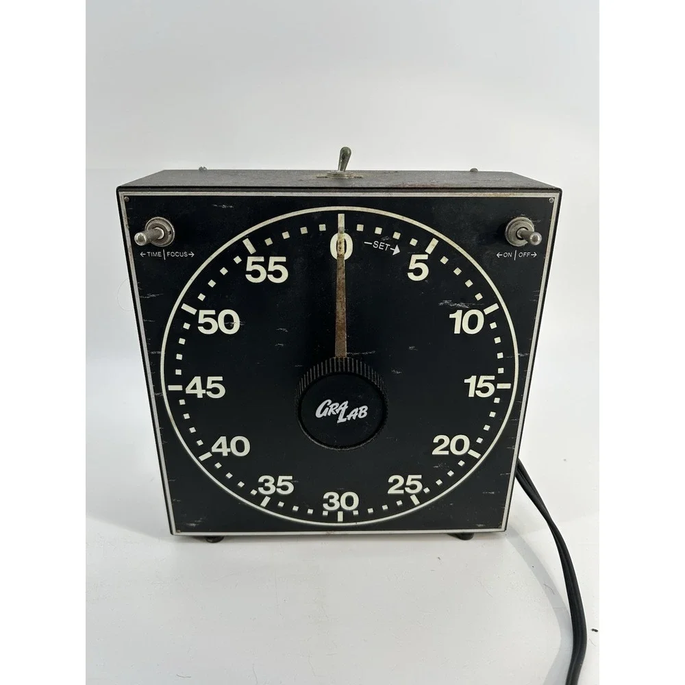 GRALAB Model 300 Darkroom Analog Timer Clean & Tested Buzzer VG Glow In Dark